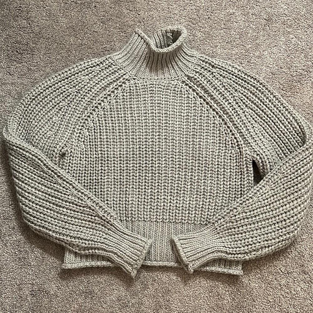 H&M Gray High Neck Sweater